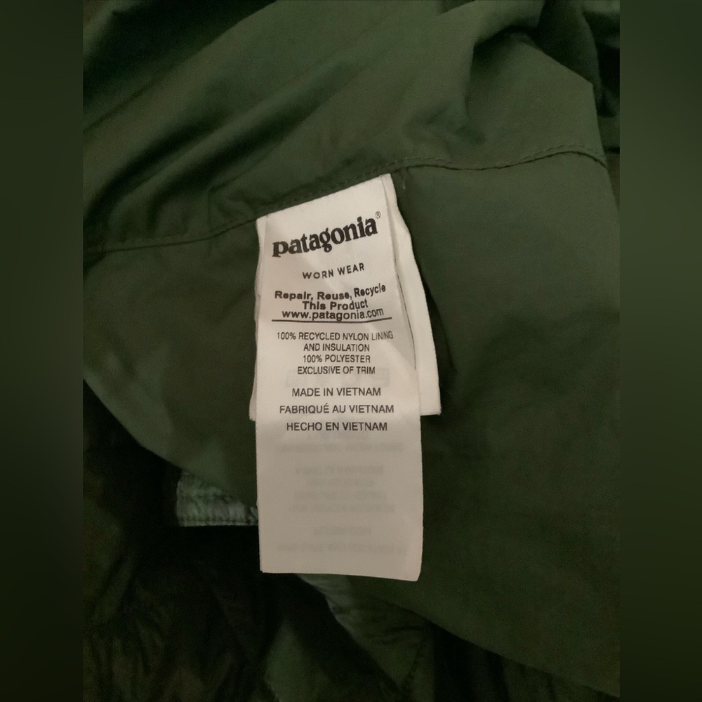 Patagonia Radalie Insulated Parka Industrial Green Puffer Quilted XS​​ - Picture 10 of 10
